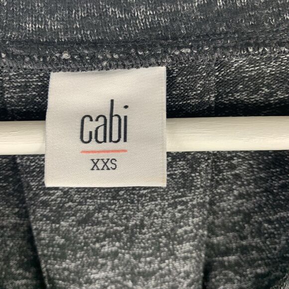 Cabi Size XXS PJ Dress V-neck Long Sleeve Heather Black Gray Knit Dress Women’s - Picture 3 of 8